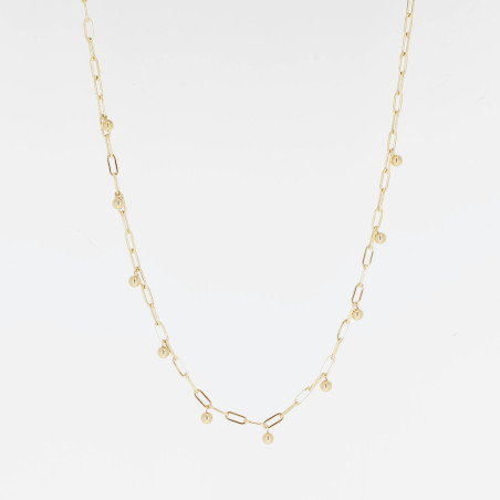 ZAG - Collier Court acier doré 40+5cm Ref SNS24436-01UNI