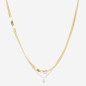 ZAG - Collier Altora acier doré avec oxydes de zirconium sertis 36+37+5cm Ref SNS24513-01WHT