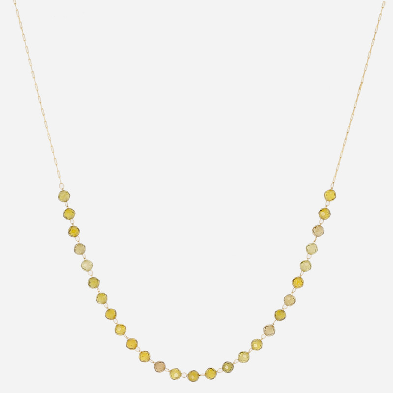ZAG - Collier Helska acier doré avec oxydes de zirconium 37cm Ref SNS24551-01LGR