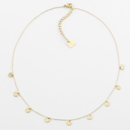 ZAG - Collier Confettis acier doré 38+5cm Ref SNS4242-01UNI