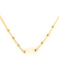 ZAG - Collier Velasquez acier doré agate blanche 38+5cm Ref SNS7970-01WHT
