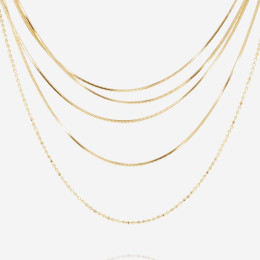 ZAG - Collier Pluriel acier doré 76cm Ref SNX22918-01UNI