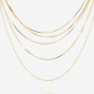ZAG - Collier Pluriel acier doré 76cm Ref SNX22918-01UNI