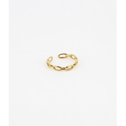 ZAG - Bague Spetses acier doré 17.3mm Ref SRR13852-01UNI