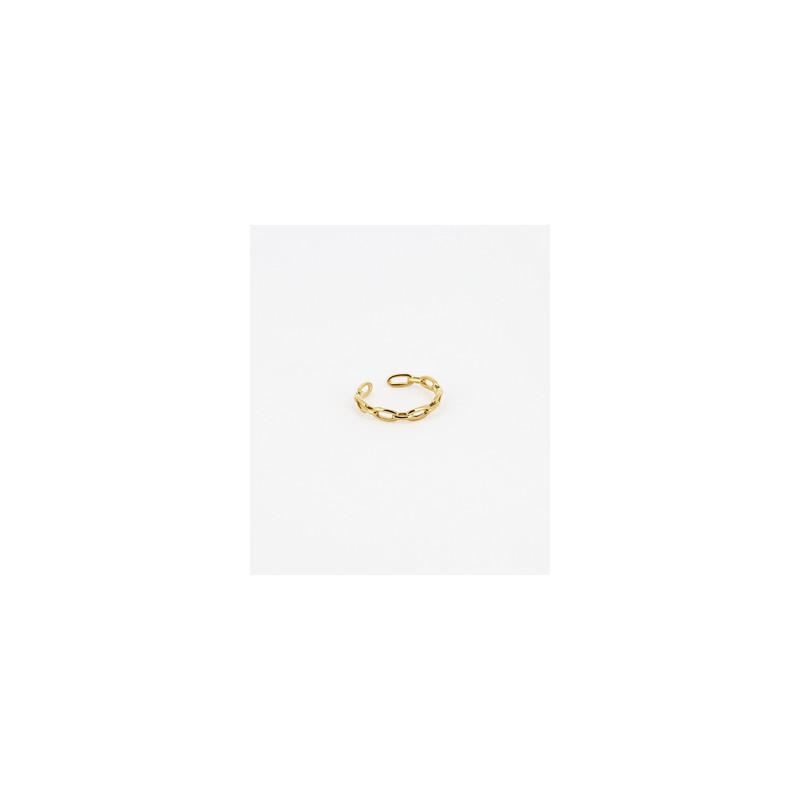 ZAG - Bague Spetses acier doré 17.3mm Ref SRR13852-01UNI