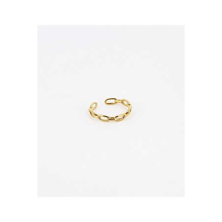ZAG - Bague Spetses acier doré 17.3mm Ref SRR13852-01UNI