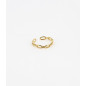 ZAG - Bague Spetses acier doré 17.3mm Ref SRR13852-01UNI