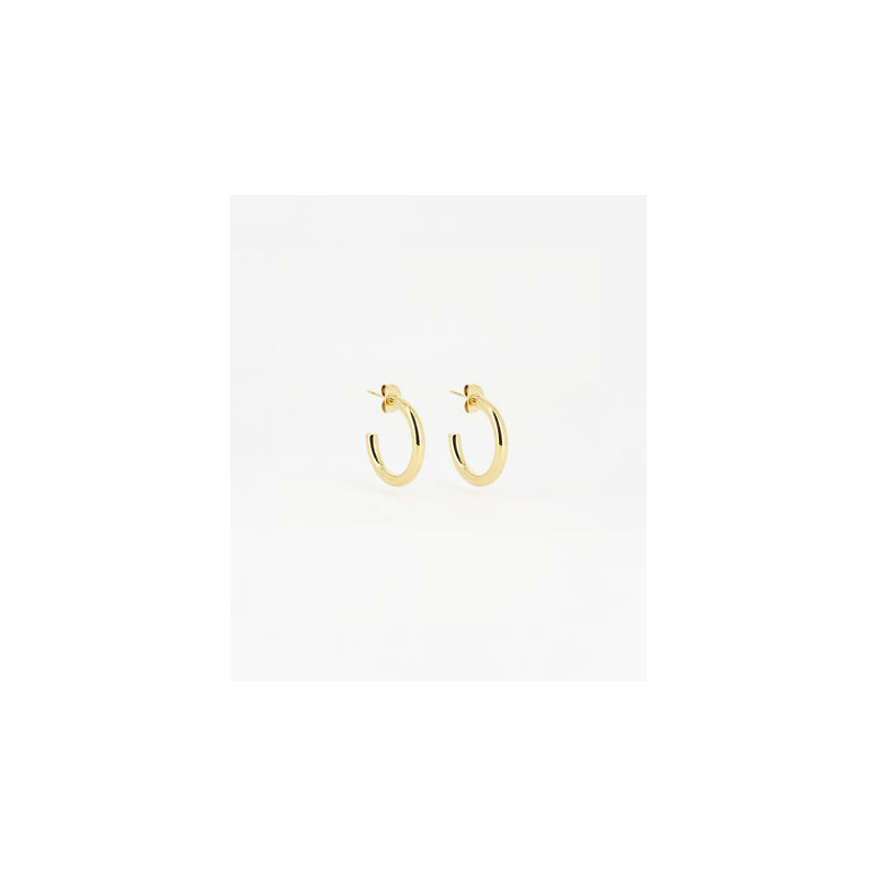 ZAG - Boucles d'oreilles Sabrina acier doré 3x20mm Ref SEC21313-01UNI3X20