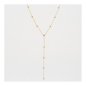 ZAG - Collier Soho acier doré avec oxydes de zirconium 45+5cm Ref SNM16769-01UNI