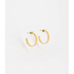 ZAG - Boucles d'oreilles Leonie acier doré 30x3mm Ref SEC18366-01UNI