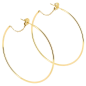 ZAG - Boucles d'oreilles Timia acier doré 1.5x50mm Ref SEC21346-01UNI50