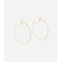 ZAG - Boucles d'oreilles Papaya acier doré 1.5x50mm Ref SEC21347-01UNI50