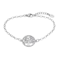 Lotus - Bracelet Style acier argenté arbre de vie oxyde de zirconium Ref LS2194-2/1