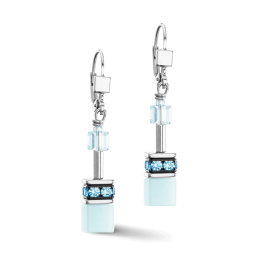 Coeur de Lion - Boucles d'oreilles Geocube bleu - Ref 4020/20-2020