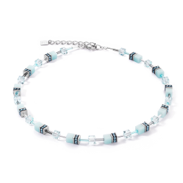 Coeur de Lion - Collier Geocube bleu - Ref 4020/10-2020