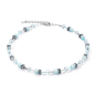 Coeur de Lion - Collier Geocube bleu - Ref 4020/10-2020