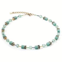 Coeur de Lion - Collier Geocube vert - Ref 4020/10-0533