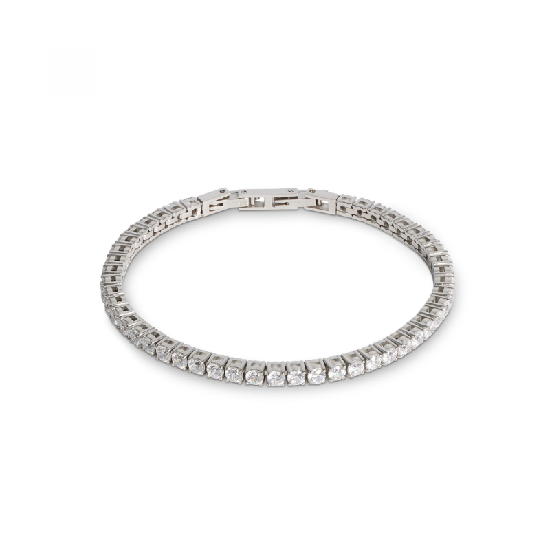 Coeur de Lion - Bracelet Tennis acier blanc - Ref 0600/30-0717