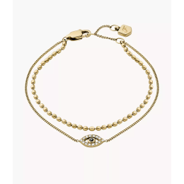 Fossil - Bracelet double rang oeil protecteur - Ref JF04794710