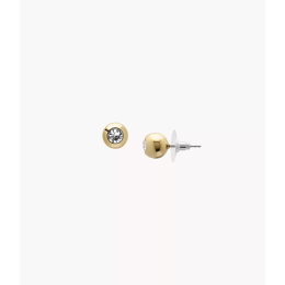 Fossil - Boucles d'oreilles Clous acier doré - Ref JA7251710