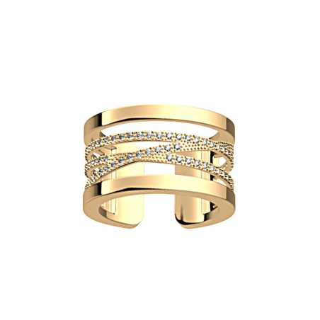 Les Georgettes - Bague Liens doré 12mm - T54 - Ref 70305220108