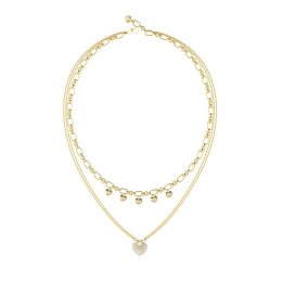 Guess - Collier Crazy in Love acier doré - Ref JUBN05208JWYG