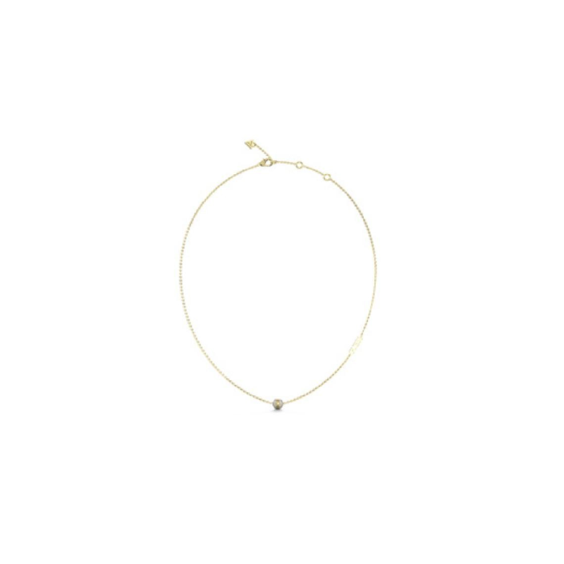 Guess - Collier zirconium acier doré - Ref JUBN04455JWYG