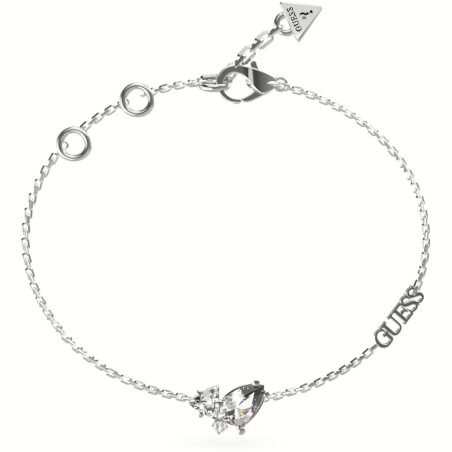 Guess - Bracelet double rang acier et chaîne  doré - Ref JUBB04414JWRHS