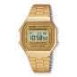 Montre Unisexe Casio Vintage Iconic Bracelet  Acier InOxydeydable Doré - A168Wg-9Ef