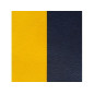 Les Georgettes - Cuir Manchette 40 mm Jaune/Marine - Ref 702145799A4000